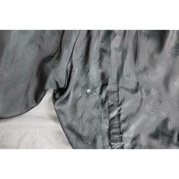 Bugs Bunny Happy Birthday 1990 Black Bomber Satin Jacket S XXL Vintage 2 Glasses - Picture 11 of 16